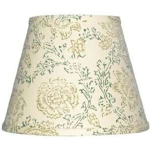  Cream with Olive Print Shade 10x18x13 (Spider)