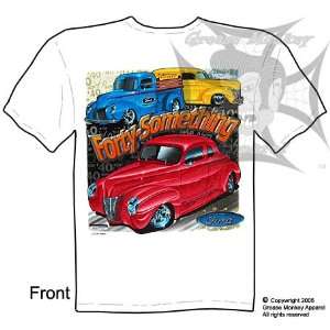 Size XXL, Forty Something, 1940 Fords, Hot Rod T Shirt, New, Ships 