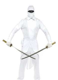  White Ninja Complete Gi Adult Mens Halloween Costume 