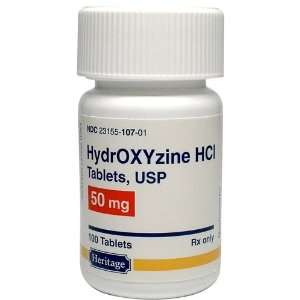    Hydroxyzine HCL   10 mg   100 Tablets