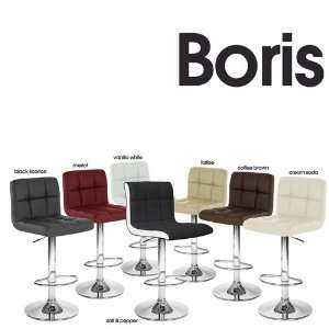  Boris Contemporary Leather Adjustable Barstool