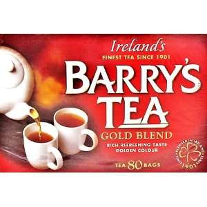 Barrys Tea Gold Blend 80 Tea Bags 4 pack  Grocery 