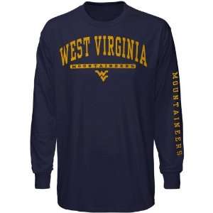  NCAA West Virginia Mountaineers Navy Blue Mascot Bar Long 
