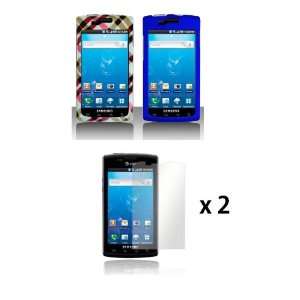   , Blue Rubberized) / 2 Screen Protectors Cell Phones & Accessories
