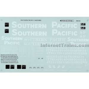  Microscale O Scale Caboose Decal Set   Southern Pacific 