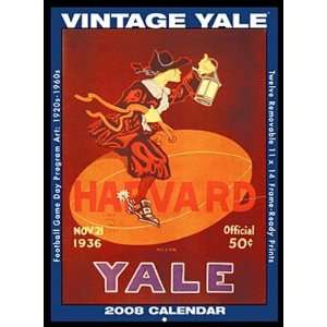 Yale Bulldogs 2008 Vintage Football Program Calender  