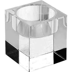  2x2x2.5 inch Crystal Tealight Candle Holder Clear