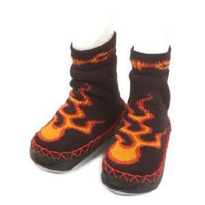  Black Flames Nowali Moccasins (2 Years) Baby