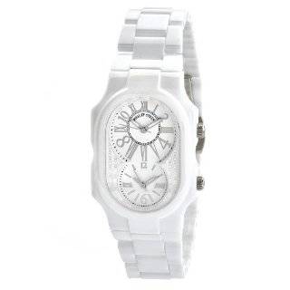 Philip Stein Womens 2 CW MW CW Signature Dual Time Zone Textured Dial 