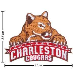 Charleston Sc Cougars Logo Embroidered Iron on Patches Kid Biker Band 