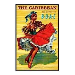   Print   Caribbean   Artist Ayes  Poster Size 39 X 27