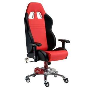  PitStop Grand Prix Office Executive Chair in Red Office 