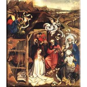   Nativity 26x30 Streched Canvas Art by Campin, Robert