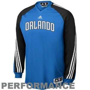 adidas Orlando Magic Blue On Court Shooting Long Sleeve Performance T 