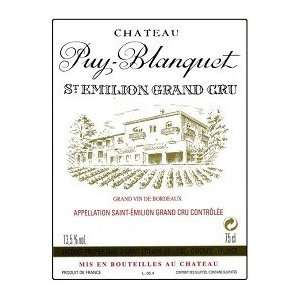  Chateau Puy blanquet Saint emilion Grand Cru 2009 750ML 