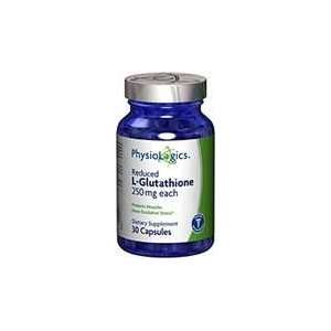   PhysioLogics   Reduced L Gluathione 250mg 30c