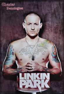 Chester Bennington Linkin Park Rock Band Poster Tattoo  
