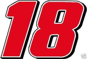 18 Kyle Busch Racing Decal Sticker   Large  
