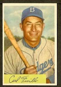 1954 Bowman #122 CARL FURILLO Brooklyn Dodgers NM+++  