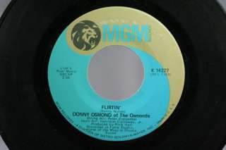 45 LP Record Donny Osmond Flirtin Sweet & Innocent  
