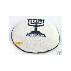  Kippah Leather Menorohs Black 