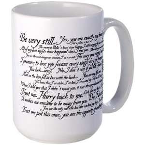 Edward Cullen Quotes Twilight Large Mug by 