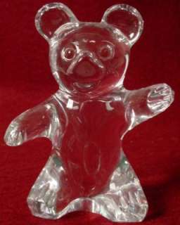 DAUM crystal TEDDY BEAR Figurine no box  