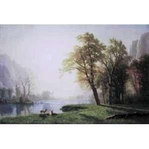  Albert Bierstadt 40W by 27H  King River Canyon 