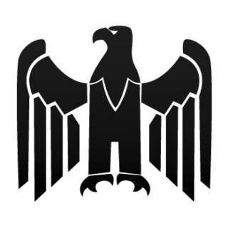 German Decal Sticker Eagle Hawk Car Heraldic W7X8W  