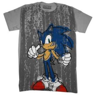 Sonic The Hedgehog Sega Graffiti Video Game T Shirt Brand New Item 