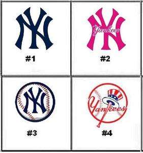 New York Yankees Nail Decals Set of 20   Choice of 4 designs  