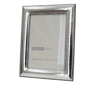  4 X 6 Italian Hammered Silver Plated Picture Frame with 