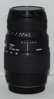 Sigma 70 300mm DL Macro Super Zoom Lens for Canon EOS Rebel T3 T3i T2i 