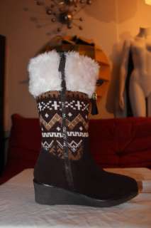 MICHAEL KORS Kids Girl Knee Hi Eskimo Boot Shoes Sz 1  