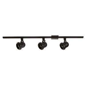   Track Light with 3 Heads, 7 7/8 Inch by 48 Inch, Oil Rubbed Bronze