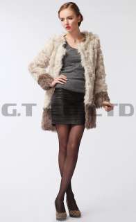 0008 Women Winter Fashion Lamb Sheep Fur Coat Jacket Overcoat 