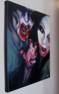 CUSTOM Painting by CES ZOMBIE Painting from Your Photo Dark ART 