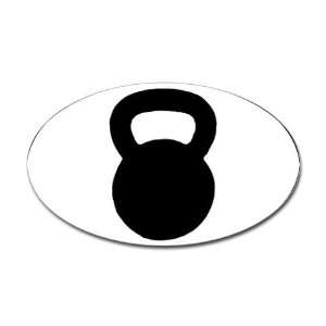  kettlebell sticker Sports Oval Sticker by  