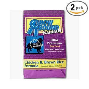  Bound Naturals Chicken & Brown Rice Formula, 4 Pound Bags (Pack of 2