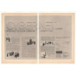   Control Data Cybernet MARC Computer Terminal 2 Page Print Ad (42908
