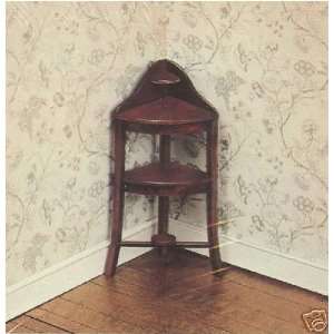 The House of Miniatures 40056 Hepplewhite Corneer Washstand/circa 1800