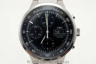 Genuine IWC GST Chrono 3727 Mens Automatic Stainless Steel Watch with 
