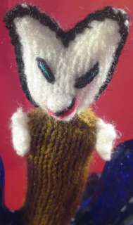 Unique finger puppets. Hand knit. Alpaca wool.  