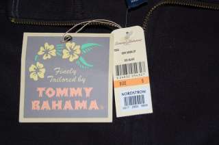 Tommy Bahama RELAX BLACK PULLOVER ARUBA ZIP 100% COTTON SWEATER MENS 