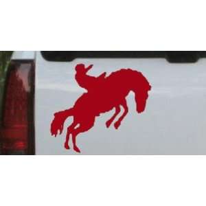  Red 6in X 6.6in    Rodeo Western Car Window Wall Laptop 