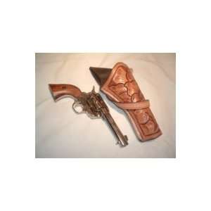  Western Tooled Leather Gun Holster