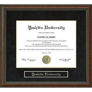 Yeshiva University (YU) Diploma Frame 