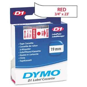  D1 Tape Cartridge for Electronic Label Makers, Red on 