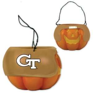 BSS   Georgia Tech Yellowjackets NCAA Halloween Pumpkin Candy Bucket 