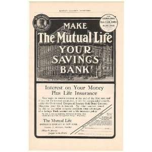   Insurance Co Savings Bank NY Office Print Ad (49014)